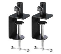 HJIAMA 2 Pièces C Clip de Fixation, Cabinet Clamps en Alliage D'aluminium, Rotation Assistée par Double Bille, avec Base en Éponge, Mini Serre Joint, Convient pour Établi, Bureau, Table de Chevet
