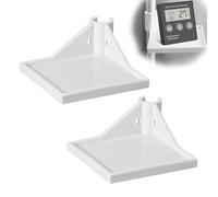 HJIAMA 2 Pièces Étagère d'angle pour Tente Culture, D'étagères d'angle Blanches, L'étagère d'angle pour Caméra Blanc, pour Placer Caméras, Hygromètres,Petite Plante Pot