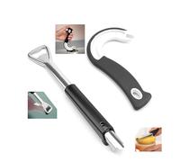 HJIAMA 2 Pièces Ouvre Bocal, 22,5 cm Acier Inoxydable Ouvre Boite, Avec Poignée Antidérapante, Réglable Ouvre Bocaux, Adapté aux Bouchons de Bouteilles de Différentes Tailles et Formes