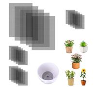 HJIAMA 20 Pièces Plaques Maille Trou Pot Fleurs 20 × 30 cm Grille Plastique, Anti Fuite Sol Tapis Pot de Fleur, Joint Maille Respirante, pour Joint Maille Trou Fond Pot Fleur