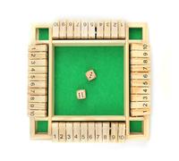 HJIAMA 21 cm Jeux en Bois, Divertissement Interactif pour Plusieurs Personnes, Jeu de Famille Traditionnel, Lisse et sans Bavure, dés de Jeux, Convient aux Réunions, Décontractées
