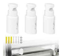 HJIAMA 3 Pièces Support Radiateur Mural, Fixation Seche Serviette, Blanc, avec vis de Montage et Tube D'expansion, Distance Réglable, Porte Serviettes, Convient aux Radiateurs, Sèche Linge