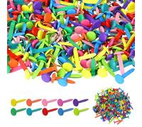 HJIAMA 400 Pièces Attaches Parisiennes, Tête Ronde Mini Brads Métal, Couleurs Assorties Scrapbooking à Tête Ronde avec Boîte de Rangement, pour Scrapbooking, Création de Cartes et Travaux Manuels