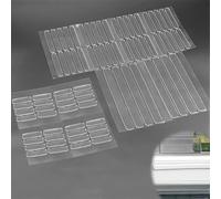 HJIAMA 80 pièces Pare Chocs de Meubles Silicone Transparent Pare Chocs de Porte D'armoire Auto-Adhésif Adhésifs Amortisseur Porte Trois Combinaisons de Tailles pour Poignées de Porte, Tables, Chaises