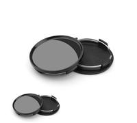 HJIAMA Cache Moyeu, 4 Pièces Noir Centre de Jante Capuchons, OD 63 mm, ID 58 mm, Cache de Roue Centrale Décoration avec Anneau Acier Inoxydable, Enjoliveur Roue Centrale, pour Voiture