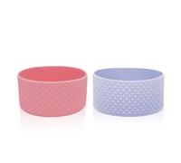 HJIAMA Cup sleeve 2 Pieces, Antidérapant Cup protection set, Étuis en Silicone, Mode Élégante, Adapté 12/16/18/21/24oz, 32-40oz Tailles de Tasses, Bouteilles