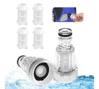 HJIAMA Filtre Eau, 2 Pièces Crepine Pompe, 3/4 Filtre Tuyau Arrosage, Nettoyeur Filtre, Tuyau Filtre pour Connexion Nettoyeur Haute Pression, Pompe Jardin, Caravane
