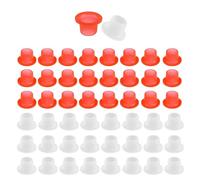 HJIAMA Joint D'étanchéité de Robinet en Silicone 50 Pièces, Bouchon en Silicone pour Robinet Scellé, Rondelle D'étanchéité pour Tuyau pour Robinets, Équipement Plomberie