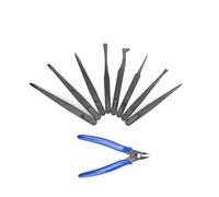 HJIAMA Pince de Precision 8 Pièces, Pince Brucelle avec Pinces, Pince Modelisme, Pince a Epiler pour Réparation Électronique, Fabrication Bijoux, Pièges Mouches, L'élevage Reptiles