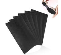 HJIAMA Semelle Caoutchouc 6 Pièces Antidérapante Ondulée, Noir, Peut Être Coupé, Réduction de Bruit, Autocollante, Convient aux Talons Hauts, Sandales, Chaussures en Cuir