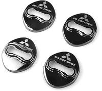HJIAMIN 4 Pièces Couvercle Serrure Porte de Voiture pour Mitsubishi Eclipse Cross 2018-2025, Accessoires Porte Serrure Voiture Serrure Couverture Couvercle