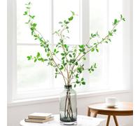 HJJMN 4 pièces Ficus Feuillage Artificiel - 110cm Pliable Branche Artificielle, Branche Decorative Bois, Branches Plante Artificielles pour Arrangement Floral Vase, Jardin, Bureau, Maison Décor