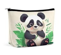 HJKBCV Panda Star Trousse de maquillage de voyage en cuir synthétique pour femme - Sac à main portable avec fermeture - Trousse de toilette - Style - Taille unique, Style :, Taille unique