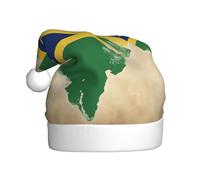 HJKdfv Chapeau de fête de Noël unisexe avec drapeau des îles Salomon avec trois étoiles pour homme et femme