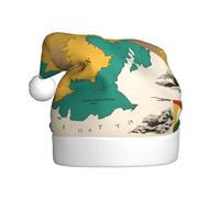 HJKdfv Chapeau de fête de Noël unisexe avec drapeau du Royaume du Bhoutan pour homme et femme