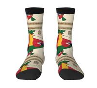 HJKdfv Sultanate of Delhi Map with 02 Print Adult Unisex Contrasting Pairs Crew Socks Respirantes Outdoor Casual Athletic Everyday Sports Socks For Men and Women, 3 noir, Taille unique