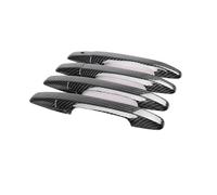 HJKDSZ Chrome Car Door Maniglia Della Copertura Trim In Fibra Di Carbonio Auto-Styling Per Civic 8 2006 2007-2010 Parti Esterne Accessori Couvercle poignée porte extérieure(Carbon)