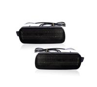 HJKDSZ Lot De 2 Feux Pare-chocs Réflecteurs Fonctionnant Comme Freinage Arrière Et Antibrouillard Rouges 12 V Pour CRV 2002 2003 2004 Inverse(Smoked Lens)