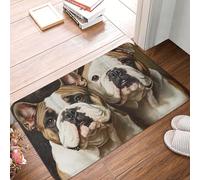 HJKJKKJ Paillasson antidérapant avec motif bouledogues anglais, tapis de cuisine pour entrée, entrée intérieure et extérieure, tapis d'entrée pour chambre à coucher, cuisine, patio, porche