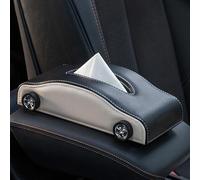 HJKJNBF Boîte à mouchoirs Voiture, pour Audi A1 A3 A4 A5 A6 A6e-tron A7 A8 e-tron e-tronGT PB18 Q2 Q3 Q4e-tron Papier Boite Soie Réutilisable Accessoires intérieurs Automobiles,B