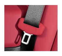 HJKJNBF Lot de 5 Housses Boucle Ceinture sécurité en Silicone, pour Kia Ceed Ceed GT Proceed Rio Rio 3 Rio 4 Rio Rouge S NIRO,Anti-Rayures Housse Protection Contre l'usure, Accessoire Voiture,Red