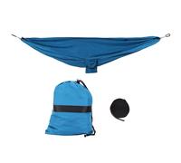 HJLIAN Chaise-lit suspendue, hamac portable a double usage, balancoire pour camping, cour, couloir, exterieur, bleu