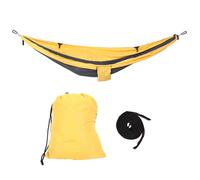 HJLIAN Chaise-lit suspendue, hamac portable a double usage, balancoire pour camping, cour, couloir, exterieur, jaune Gary