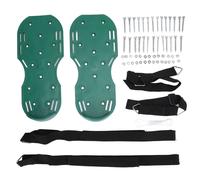 HJLIAN Chaussures aeratrices de pelouse Jardinage Marche Sandales aeratrices de pelouse Outils de desserrage de gazon de jardin Version cerceau et boucle verte