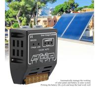 HJLIAN Controleur de charge de panneau solaire 20 A 12 V/24 V, regulateur de batterie, protection sure