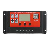 HJLIAN Controleur de panneau solaire PWM 30 A 12 V 24 V, ecran LCD intelligent, regulateur de batterie MPPT