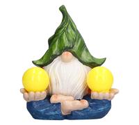 HJLIAN Figurine decorative en resine representant un elfe gnome sans visage, ideale pour le jardinage et l'exterieur