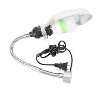 HJLIAN Lampe de travail LED 7 W en aluminium, tube magnetique, fraiseuse a coudre CNC, eclairage pour la beaute des ongles, prise US 110-220 V, argent