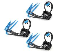 HJLIAN Lot de 3 tuyaux d'arrosage en plastique noir de 1 a 4 pouces de long, accessoires d'irrigation goutte a goutte pour jardin