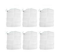 HJLIAN Lot de 6 sacs de nettoyage pour piscine, recuperateur de feuilles, sac de rechange pour nettoyeur de piscine, sac filtrant en maille pour piscine, petit format