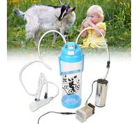 HJLIAN Machine a traire electrique 3 L, trayeuse portable en plastique pour brebis et vaches (prise americaine 110-240 V)