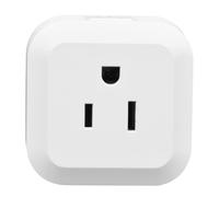 HJLIAN Mini prise de courant intelligente sans fil Wi-Fi 100-250 V, prise en charge de la commande vocale a distance par application (prise americaine)