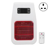 HJLIAN Mini radiateur electrique 900 W, portable, avec telecommande, pour bureau, maison, bureau, salle de bain, prise britannique 220 V