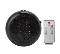 HJLIAN Mini radiateur electrique noir a chauffage rapide, fonctionnement simple, radiateur soufflant electrique de table, prise UE 110-240 V, 900 W