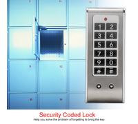HJLIAN Serrure a combinaison a code numerique argentee pour armoire a cames, serrure a code de securite pratique avec mot de passe