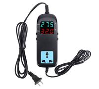 HJLIAN Thermostat electronique a affichage numerique 90-250 V avec cordon d'alimentation et prise US