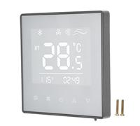 HJLIAN Thermostat numerique avec ecran LCD tactile, controleur de temperature intelligent pour climatisation, pour maison, hotel, AC220 V, noir