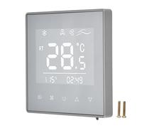 HJLIAN Thermostat numerique avec ecran LCD tactile, controleur de temperature intelligent pour climatisation, pour maison, hotel, AC220 V, gris