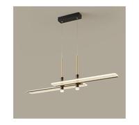 HJLJKG 6 à Moderne Light Spoutnik, lumière Suspendue linéaire en Or Noir du Milieu du siècle, Suspension de Plafond Vintage pour décoration de Maison élégante