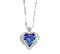 HJLJKG Accessorie Elegant Black Crystal Pave Heart Necklace for Women, Exquisite Choker Rhinestone Heart Necklace - Zircon Pave Necklace, Reunion Heart Necklace for Valentine Holiday