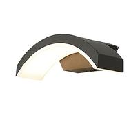 HJLJKG Applique étanche à LED Courbe, luminaire Mural, Lampe Murale extérieure IP65, Lampes de Porche Modernes pour Patio, balcons, Mur extérieur