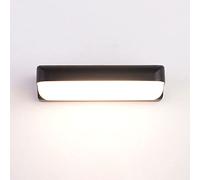 HJLJKG Applique étanche à LED, luminaire d'extérieur, Lampe Murale en Aluminium Noir Mat, Appliques murales extérieures IP65, Lampes Porche pour, Patio, Salle de Bain
