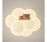 HJLJKG Applique LED d'enfant en Acrylique crème Chambre à Coucher, Chevet, W, Modes Couleurs, Lampe Murale Mignonne Dessin animé, luminaires muraux pour crèche de Maternelle, 9 Pouces