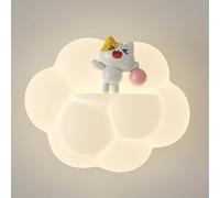 HJLJKG Applique LED d'enfant en Acrylique crème Chambre à Coucher, Chevet, W, Modes Couleurs, Lampe Murale Mignonne Dessin animé, luminaires muraux pour crèche de Maternelle, 9 Pouces