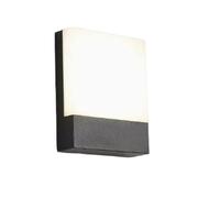HJLJKG Applique Murale de Drainage extérieure en Aluminium Noir | Appliques murales extérieures carrées à LED Appliques murales minimalistes Modernes | Patio Balcon Cage d'escalier Mur d'allée