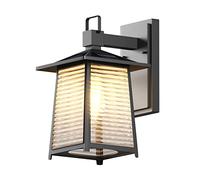 HJLJKG Applique Murale Lumière Extérieure Appliques Murales Verre Abat-jour Anti Rouille et Imperméable Applique Murale Extérieure E27 Culot Éclairage Extérieur Luminaire pour Maison, Cour, Villa